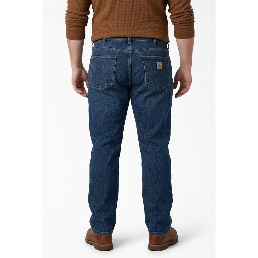 Carhartt Mens Relaxed Fit Straight Leg‎ Denim Jeans Dark Wash Blue 42x29 Utility